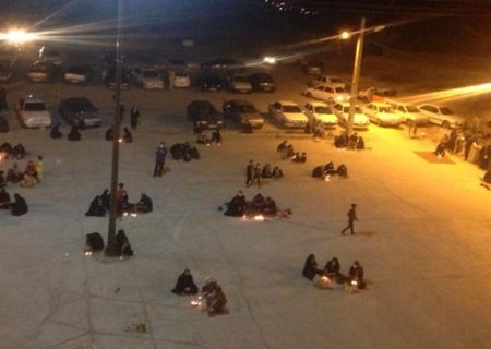 برگزاری مراسم شام غریبان حسینی در بقعه متبرکه امامزاده آقامیر(ع) شهر دهدشت