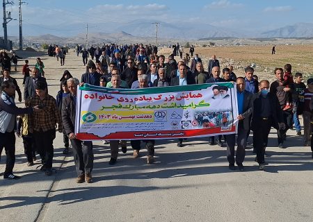 دهه فجر در دهدشت / پیاده‌روی خانوادگی، جشنواره‌ای از شادی و نشاط+فیلم