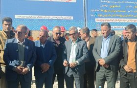 کلنگ‌زنی شبکه جمع‌آوری فاضلاب نهضت ملی مسکن ۱۰۱۰ واحدی دهدشت